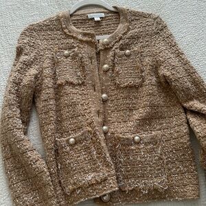 Charter Club Brown Textured Sweater